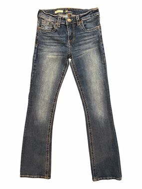 Kut from the Kloth Women's Natalie Boot Cut High Rise Jeans in Washed Blue
